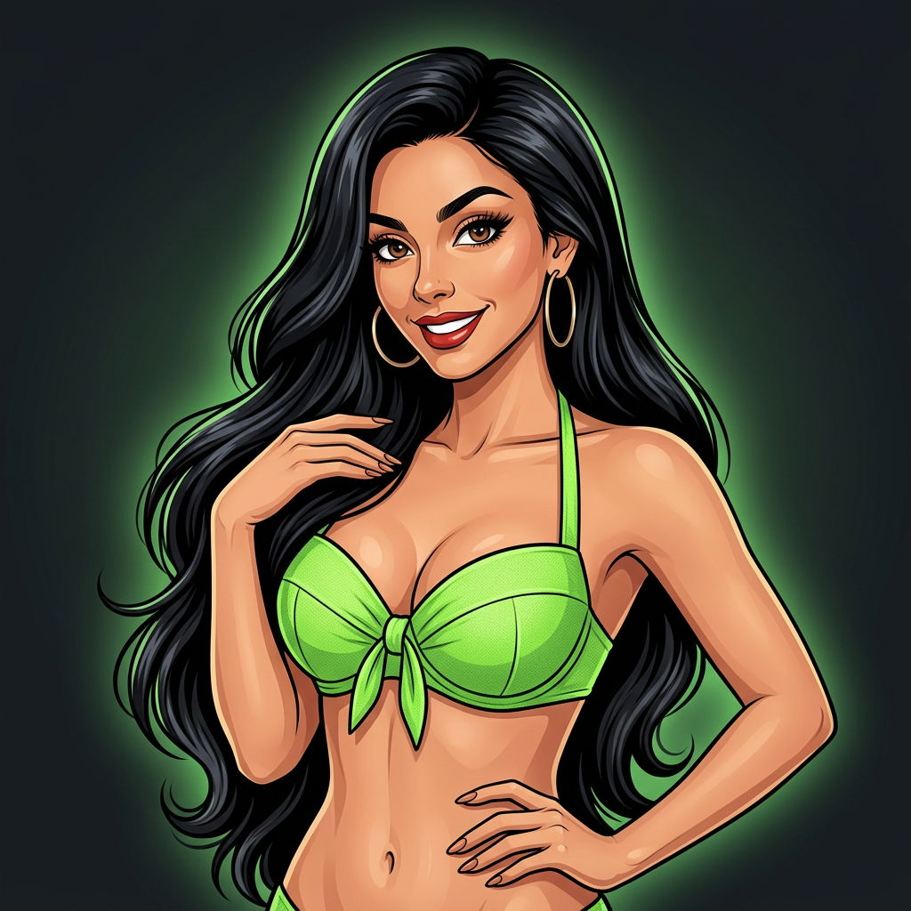 Wick and Wicked co-founder illustrated caricature